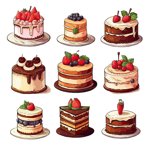 cupcake illustratie vectoren