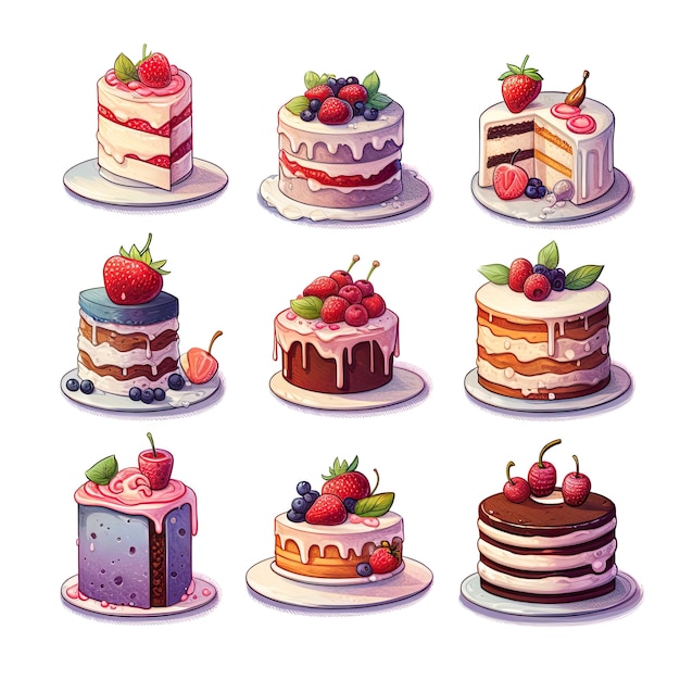 cupcake illustration vectors