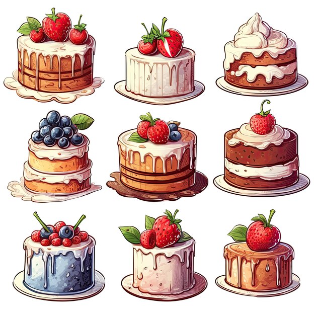 カップケーキのイラスト