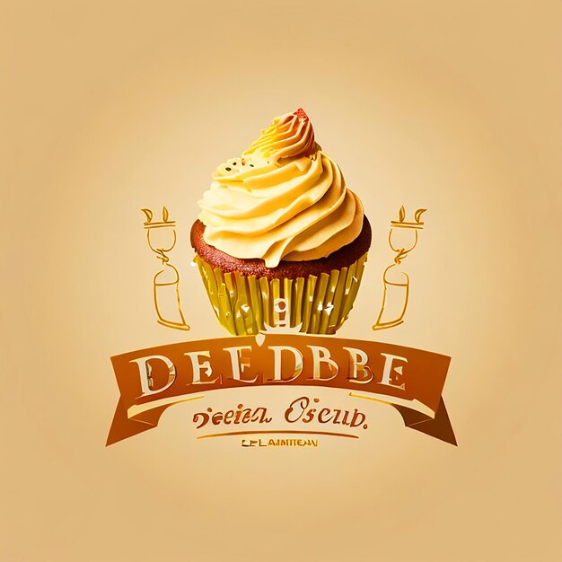 Photo cupcake logo for business free downlead