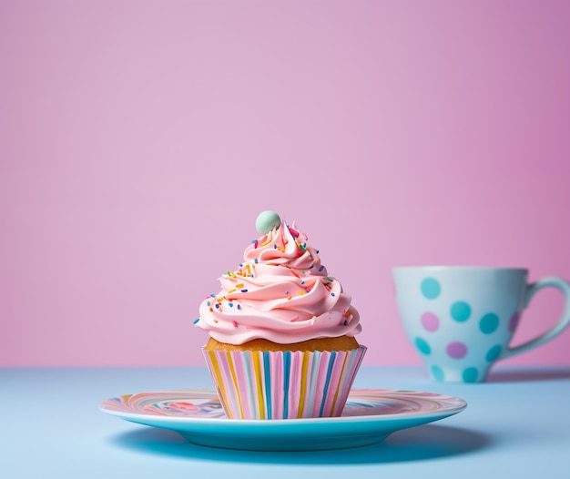 Cupcake macro shallow depth of field view