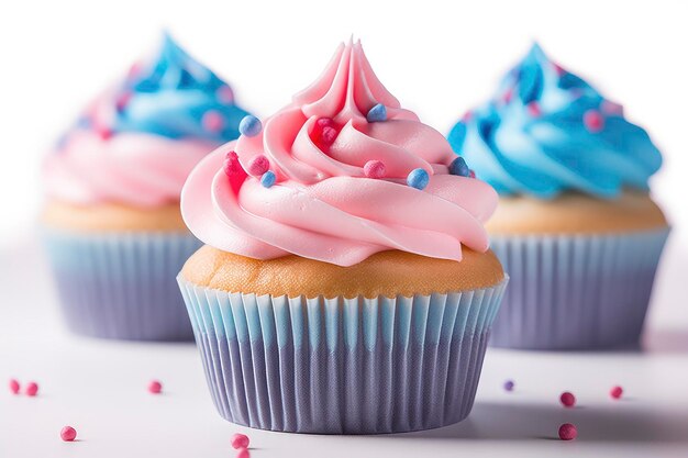 Foto cupcake met een mooie achtergrond