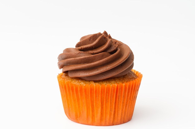 Cupcake on white background