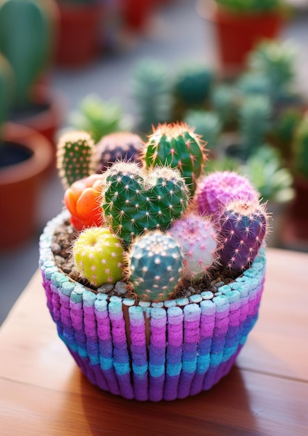 A cupcake with colorful frosting