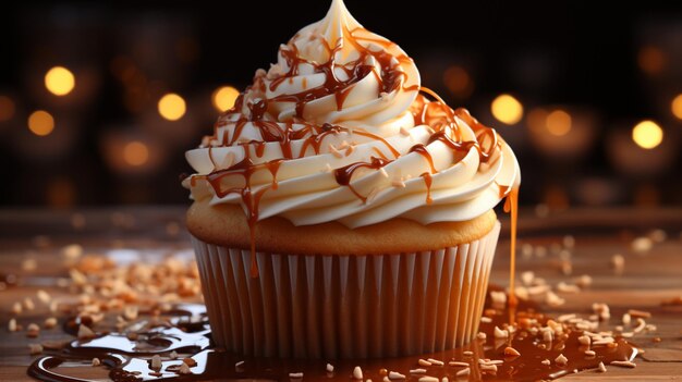 cupcake with cream