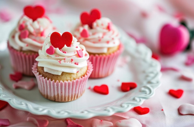 Photo cupcake with icing cupcake with frosting cupcake