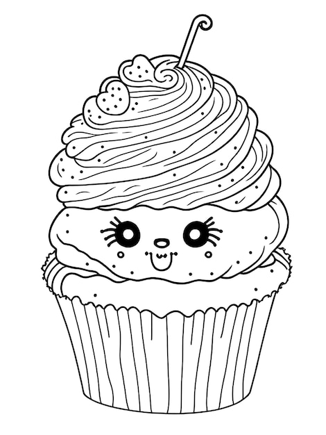 Cupcakekleurplaat