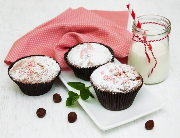 Cupcakes en melk