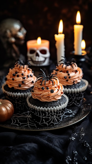 cupcakes with a candle in the middle