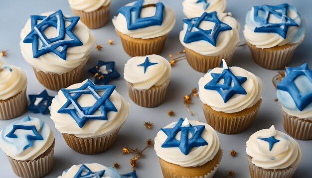 Photo cupcakes with a star on the top