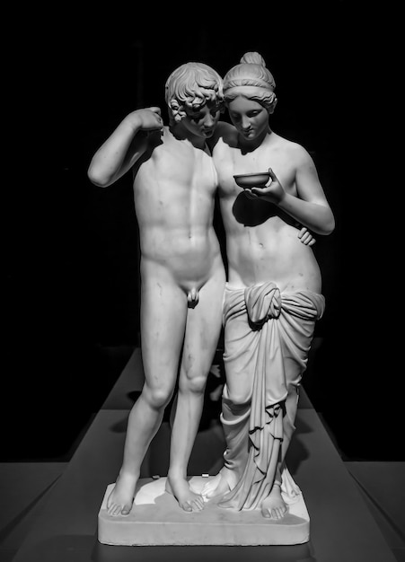 Bertel Thorvaldsen의 Cupid and Psyche Amore e Psiche 영원한 사랑의 상징 1861