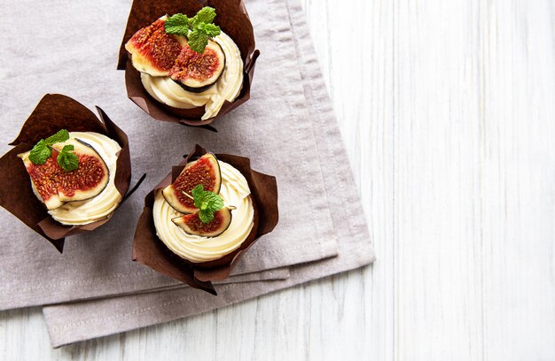 Cupkakes with figs