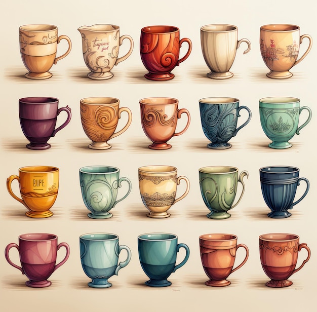 cups set