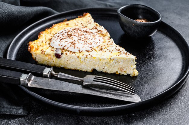 Casseruola di ricotta a base di ricotta biologica