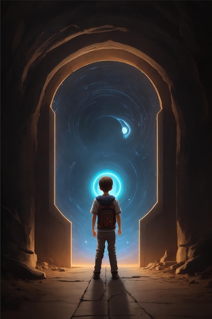 curiosity and decision to enter the portal