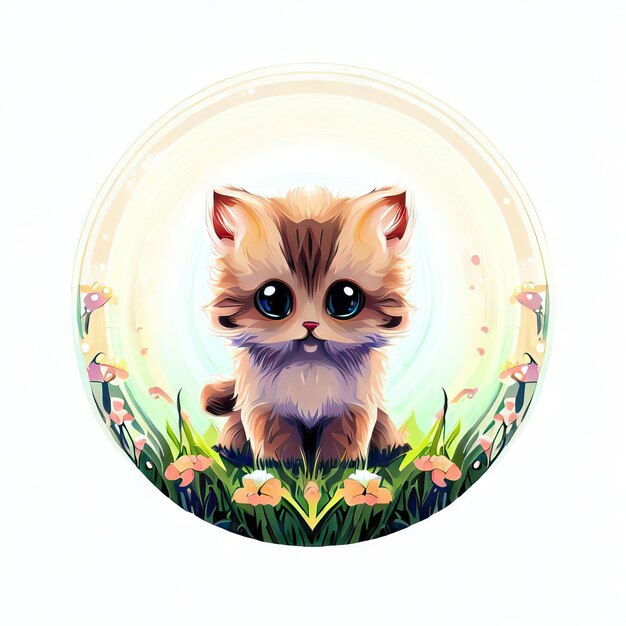 Curious Baby Cat Adventure Exploratory PawsGenerative AI