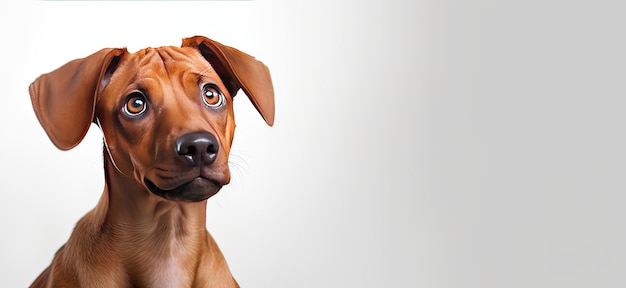 A Curious Canine Gazing into the Lens