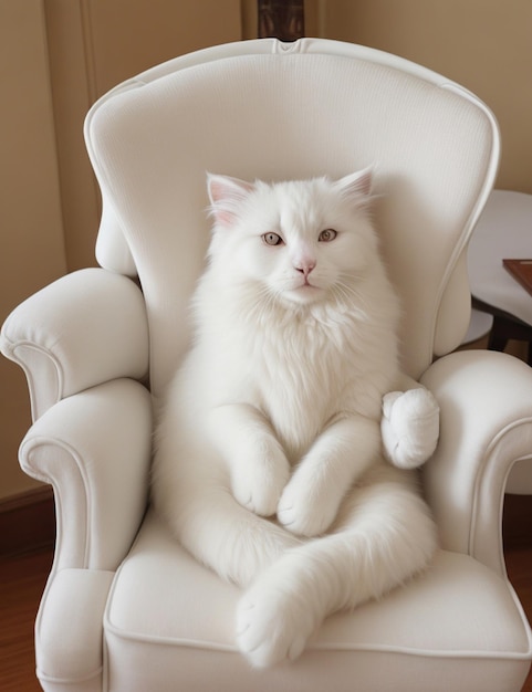 A curious cat perched on furniture