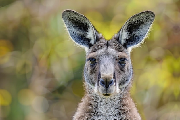 好奇心 に 満ち た カンガルー の 眺め