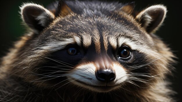 Curious Raccoon An Inquisitive CloseUp