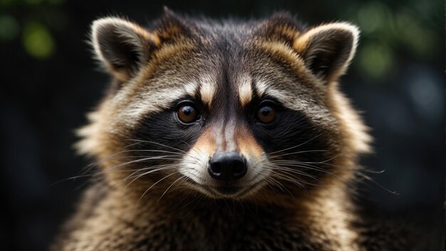 Curious Raccoon An Inquisitive CloseUp