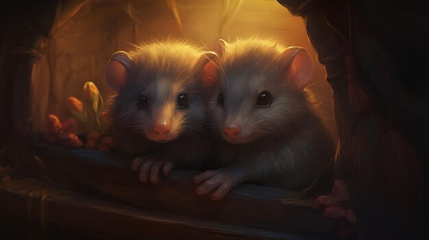 Curious Rats Exploring