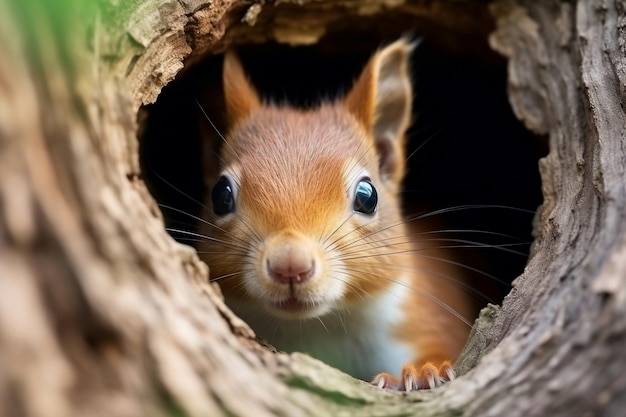 Curious Squirrel Peeks Cautiously Generative AI