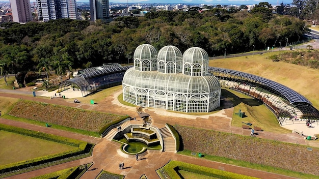 Photo curitiba brazil public park at downtown city of parana state