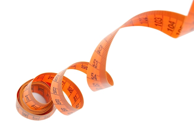 curled measuring tape