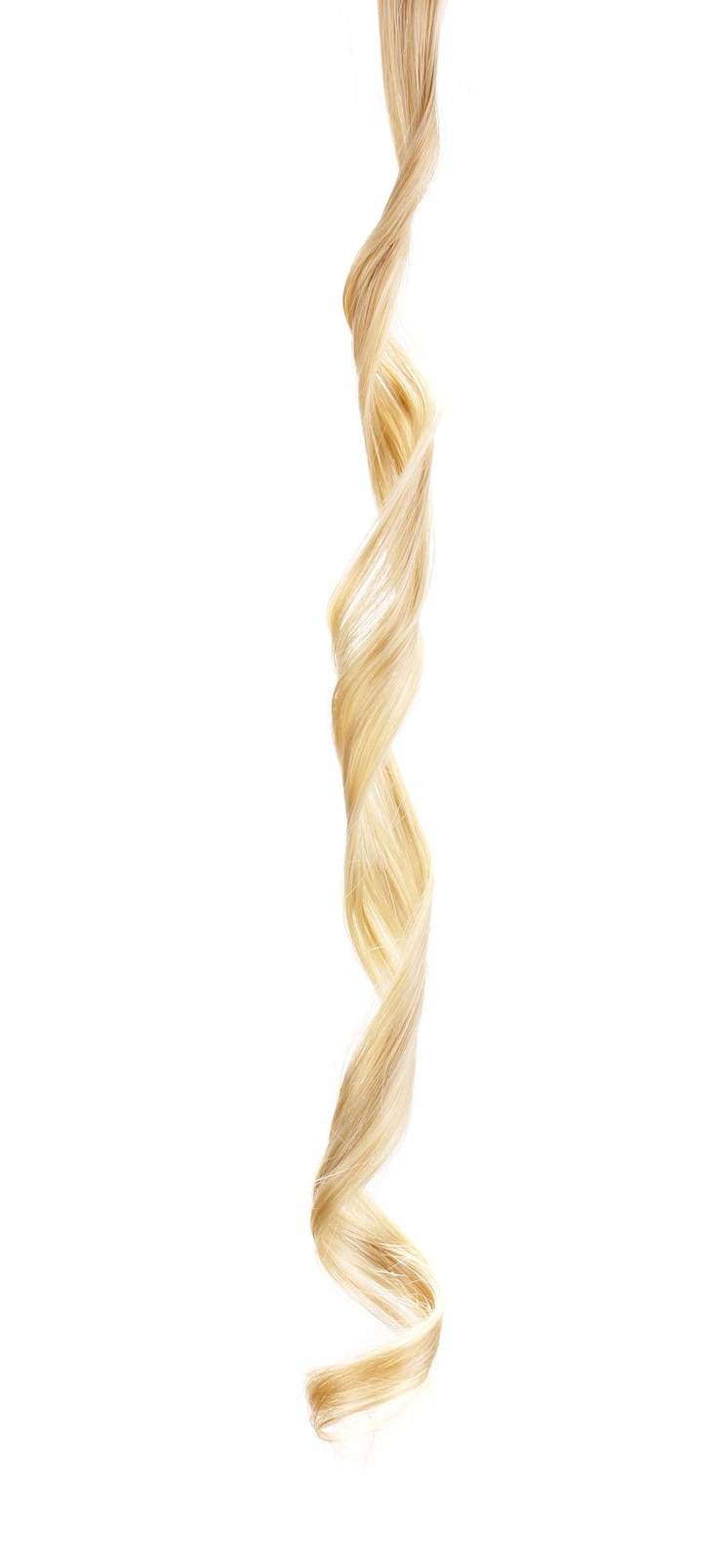 Photo 색에 분리 된 곱슬 blond 머리카락