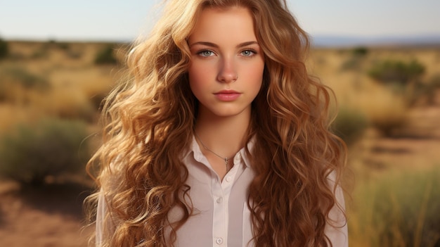 curly hairstyle HD 8K wallpaper Stock Photographic Image