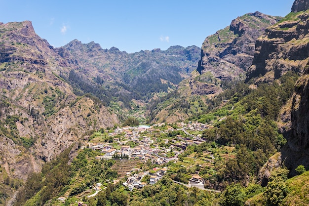 Villaggio di curral das freiras a madeira, portogallo