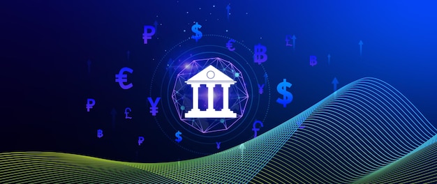 currency exchange concepts and interbank payments use to money transfer global business fintech finance technology online banking online banking interbank payment concept