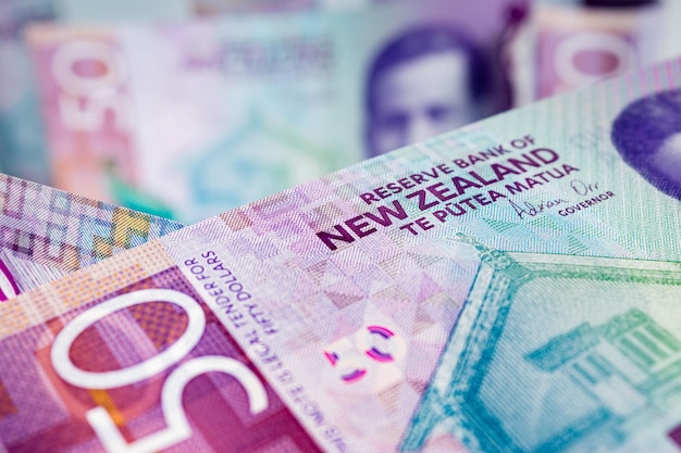 Currency New Zealand dollar banknotes