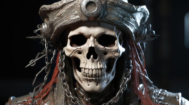 Cursed pirate close up