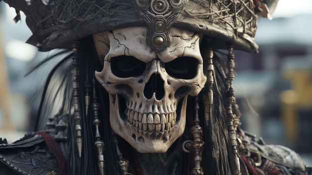Cursed pirate close up