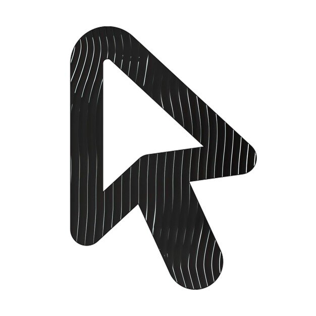 cursor icon black white lines texture