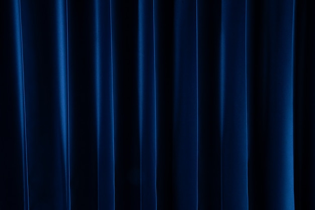 Curtain dark blue