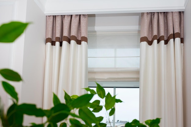 Curtain interior decoration in living room