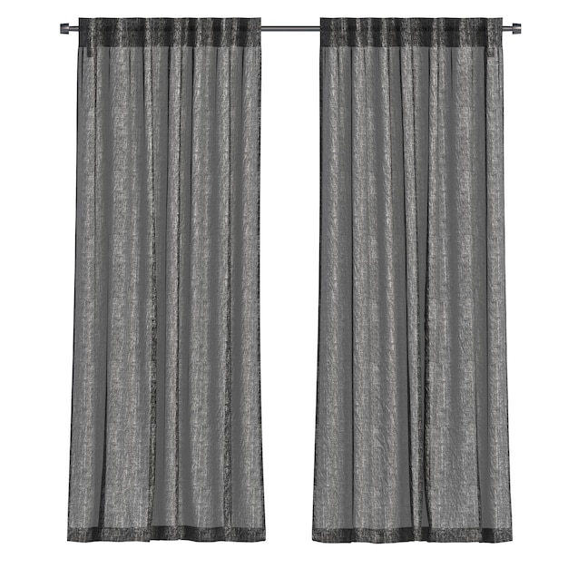 curtain isolated on white background interior decorations 3D illustration cg render