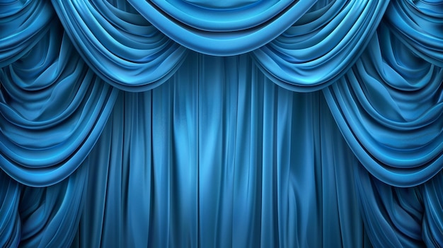 Foto una tenda per il teatro o il cinema sfondo di film o spettacolo con tende di velluto drappeggio di tessuto teatrale di lusso con sfondo realistico lucente in formato moderno