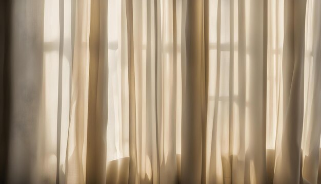 a curtain with the sun shining through it