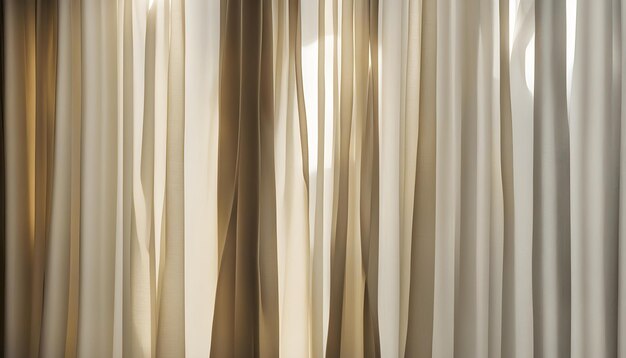 a curtain with the sun shining through it