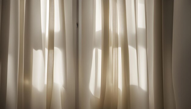 a curtain with the sun shining through it