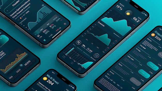 Foto curve finance cryptocurrency stablecoin exchange mobile layo creatieve idee app achtergrondontwerpen