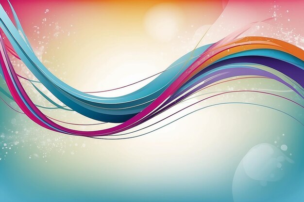 Curved lines against an abstract background stock illustration