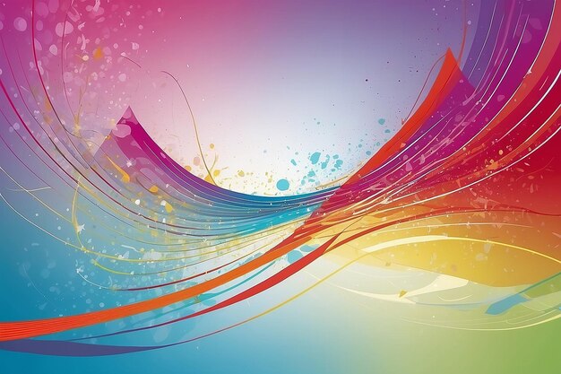 Curved lines against an abstract background stock illustration