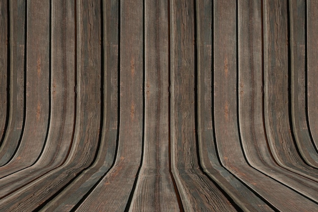 Fondo curvo del parquet di legno