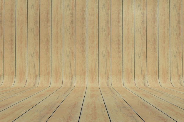 Fondo curvo del parquet di legno