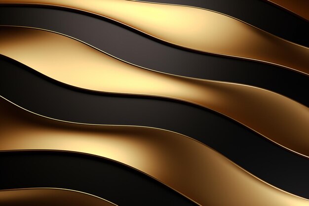 curvy gold and black background